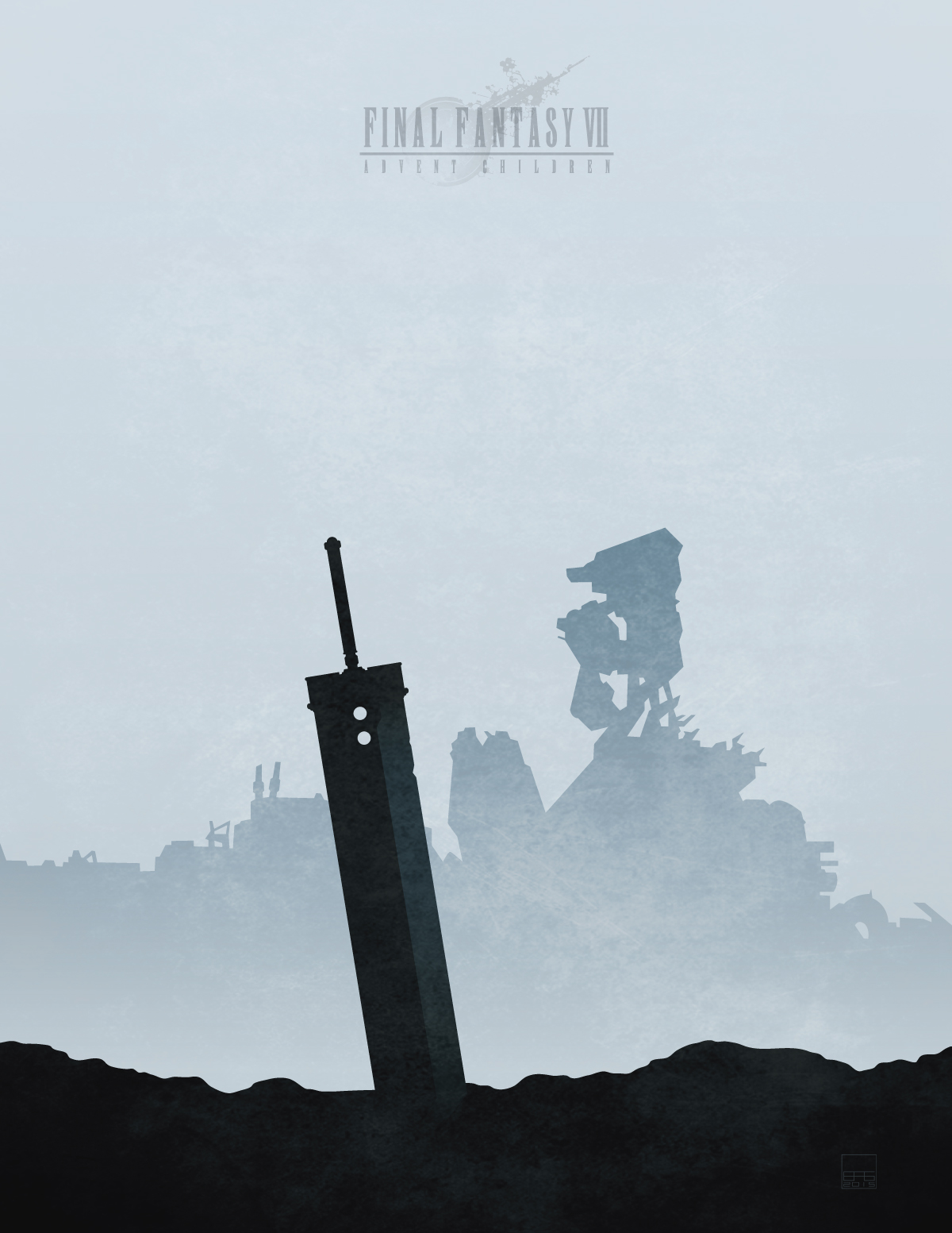 A Promise Made - A Poster design featuring an iconic scene from the movie Final Fantasy: Advent Children.